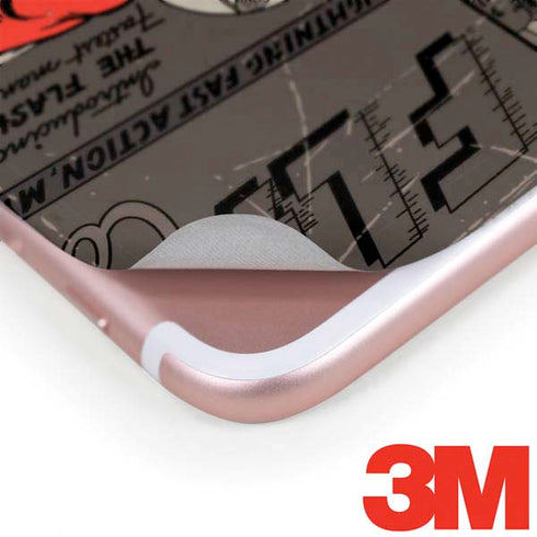 DC Comics The Flash Vintage Action pose pattern iPhone 8 Plus Skin